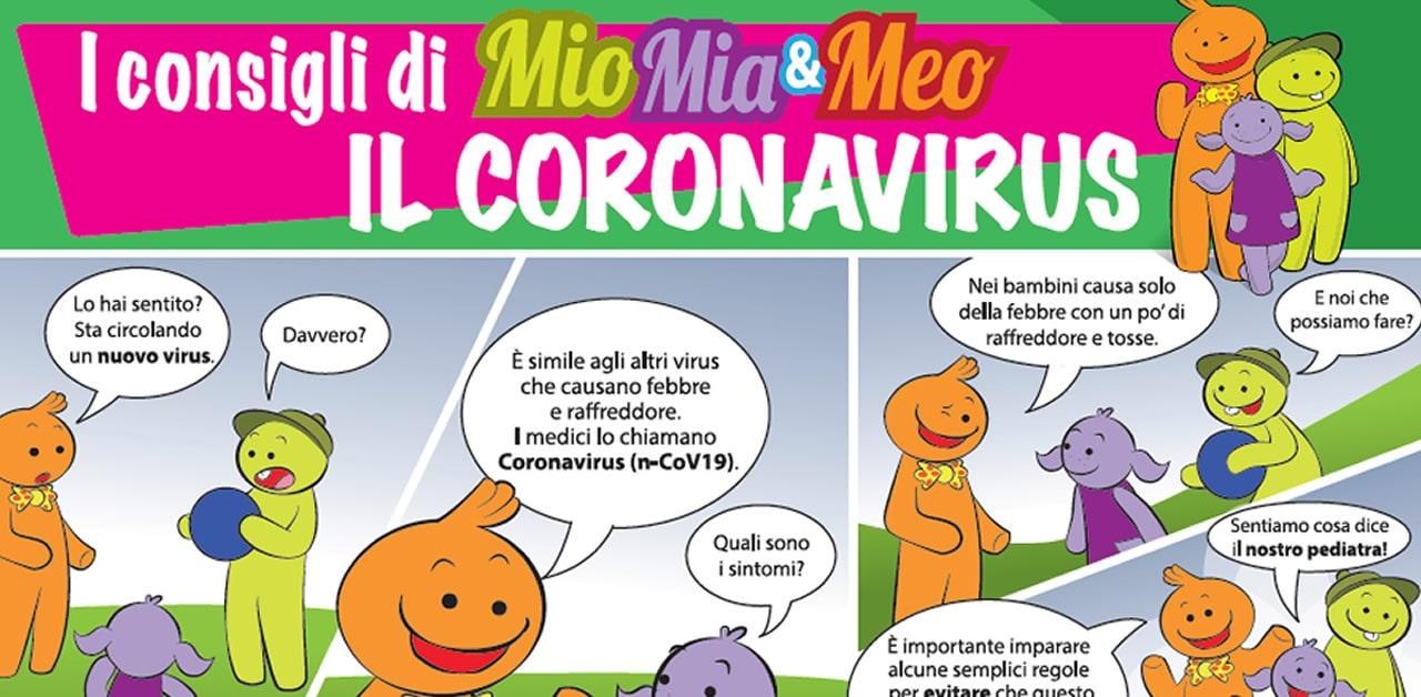 Coronavirus, 7 regole e un fumetto per spiegarlo ai bambini